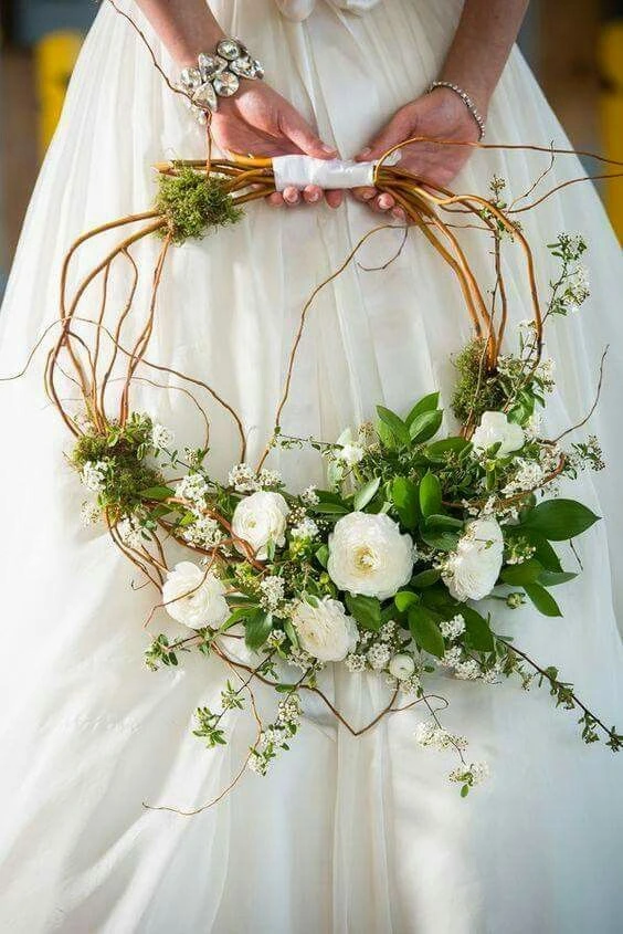 Ramo de Novia Estilo Hoop Bouquet